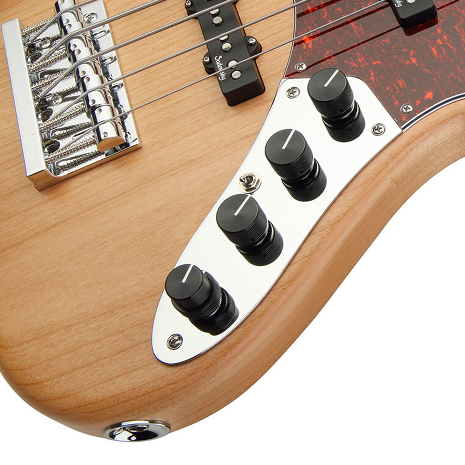 MetroLine JJ Bass 5 24 Single Cut Natural Satin