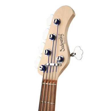 MetroLine JJ Bass 5 24 Single Cut Natural Satin