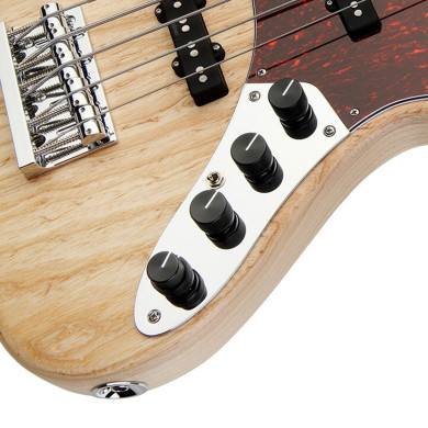 MetroLine JJ Bass 5 24 Single Cut Natural Satin