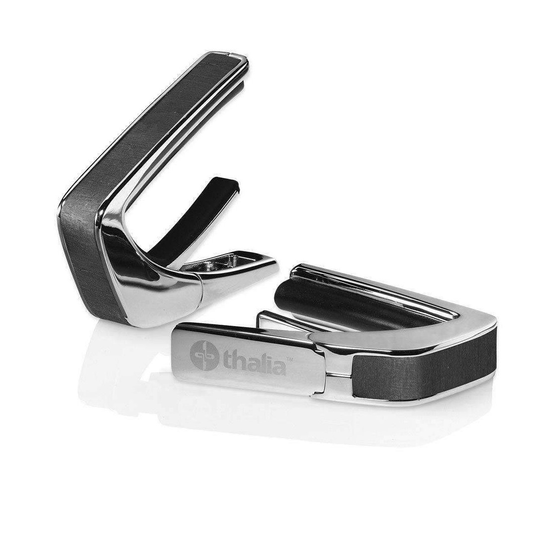 Capotasto cromato inserto ebano