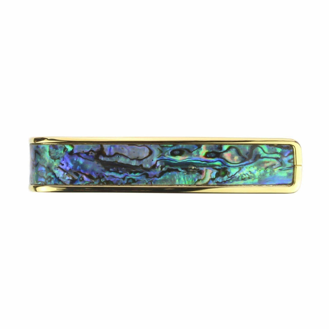Capotasto gold 24k inserto blue abalone
