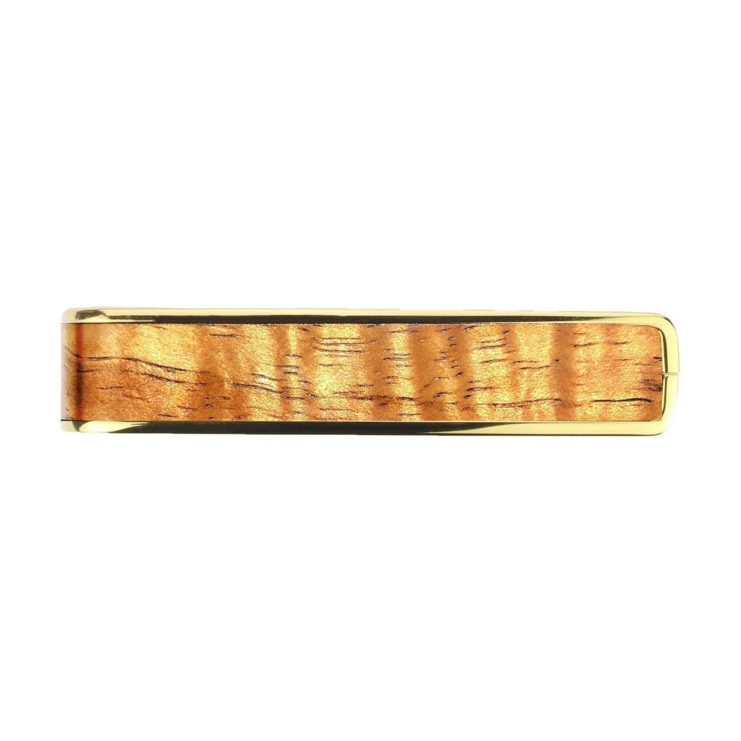 Capotasto gold 24k inserto AAA hawaiian koa