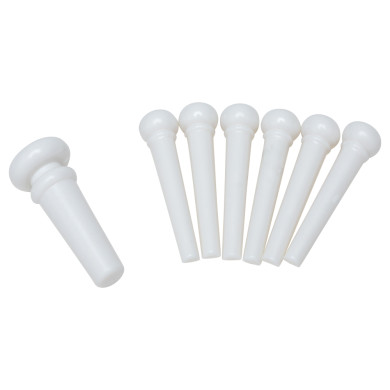 Piroli bianchi per ponte con end pin Set 7pcs