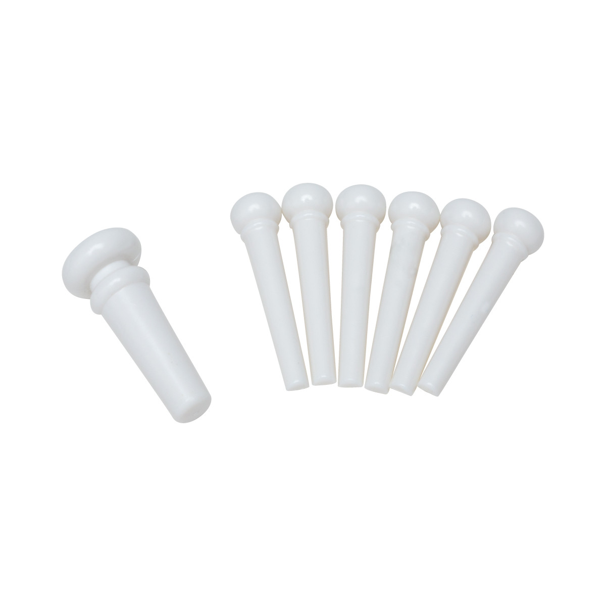 Piroli bianchi per ponte con end pin Set 7pcs