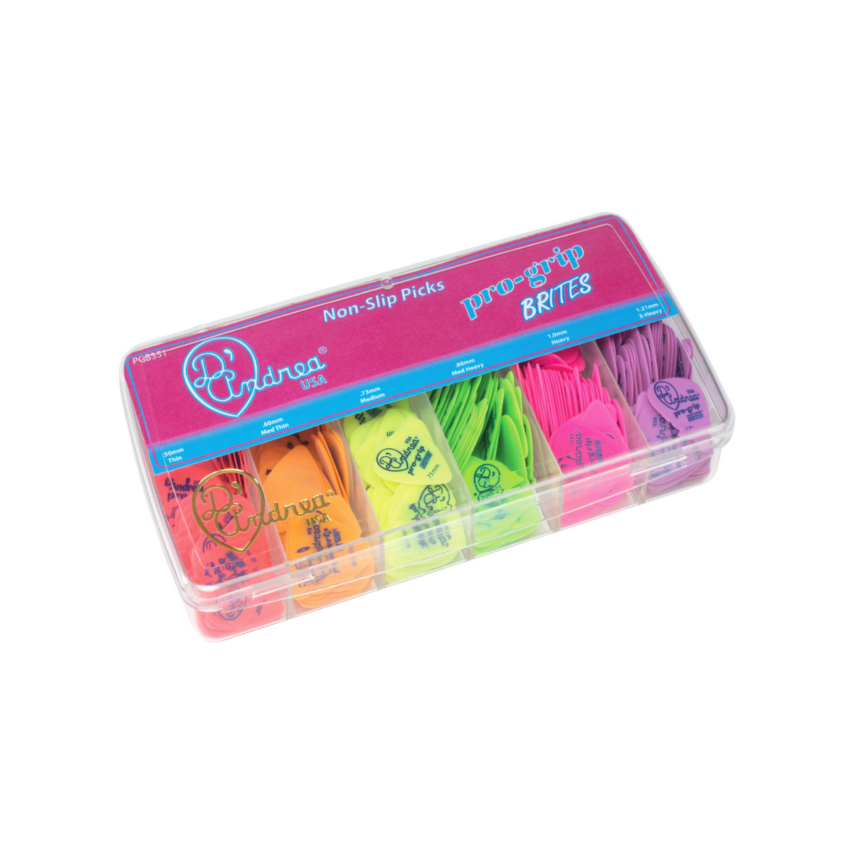 Box plettri Pro Grip Brites 432pcs