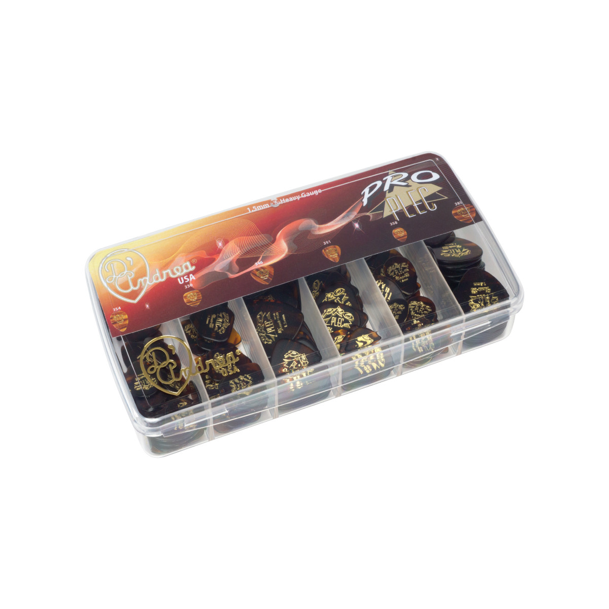 Box plettri Pro Plec 144pcs