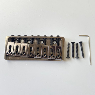 8 Strings Bridge Black Chrome