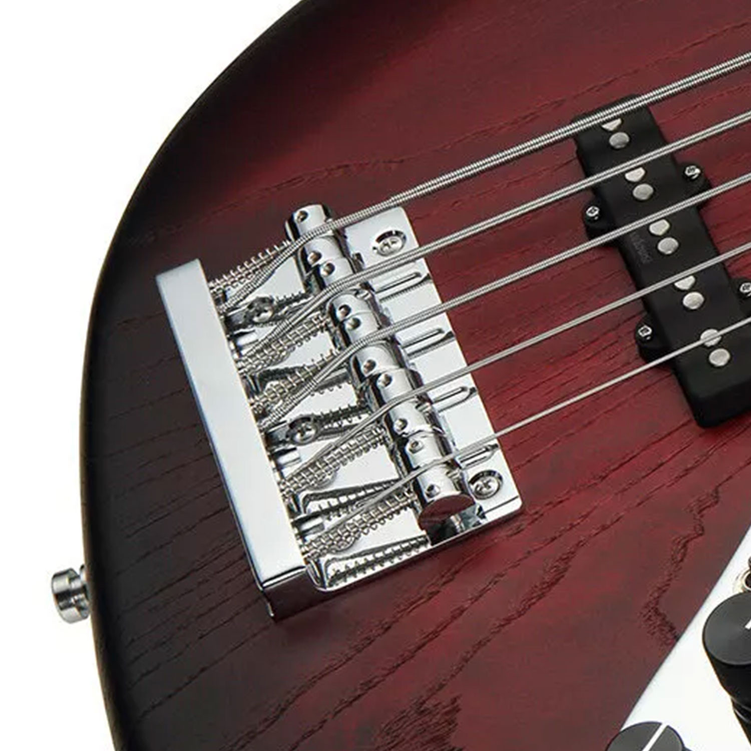 MetroLine JJ Bass 5 24 Single Cut Burgundy Satin