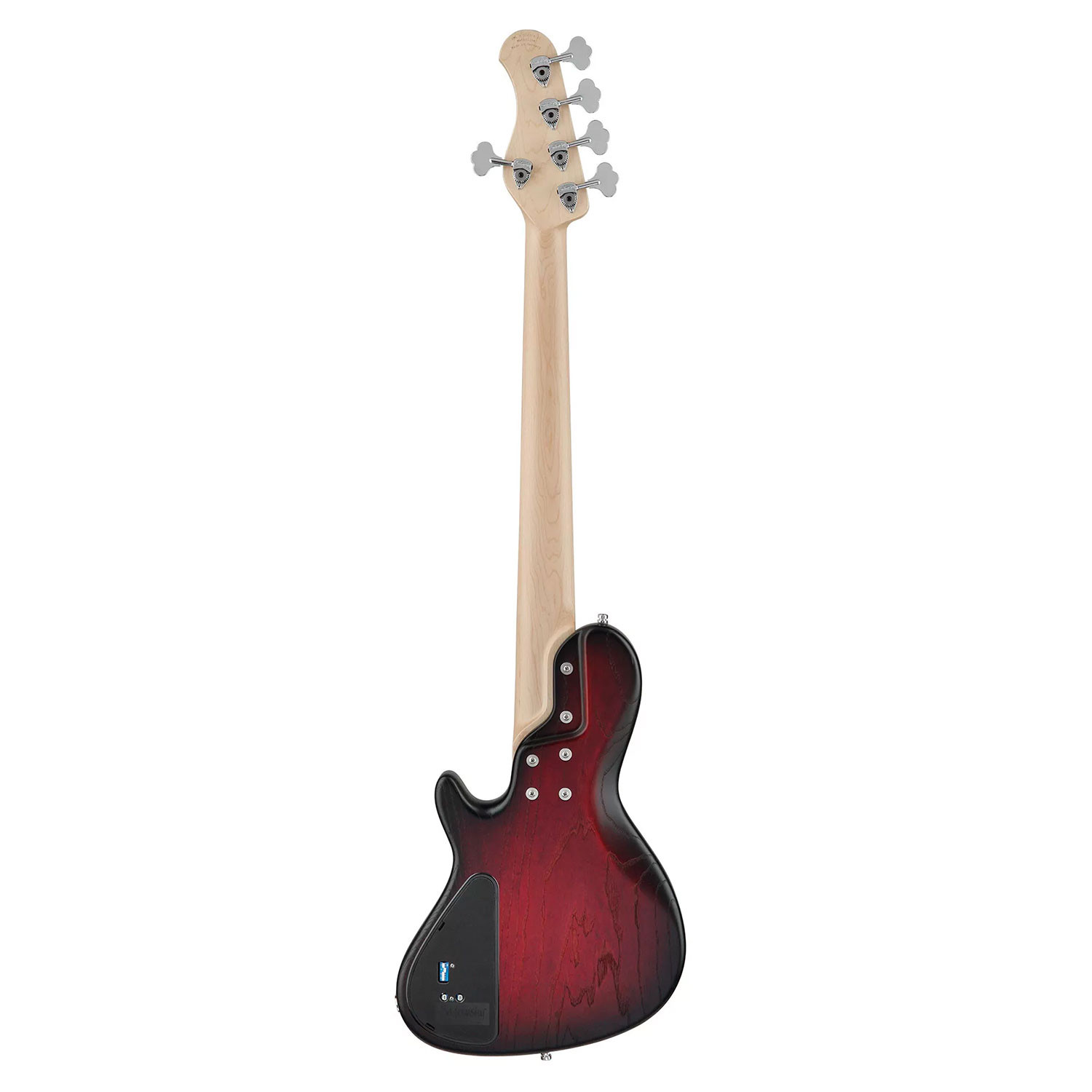 MetroLine JJ Bass 5 24 Single Cut Burgundy Satin