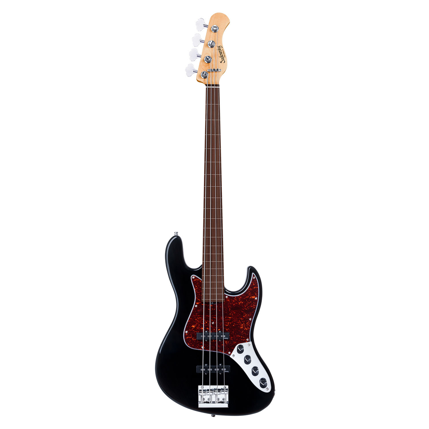 MetroExpress JJ Bass 4 Fretless Lines Vintage Blac