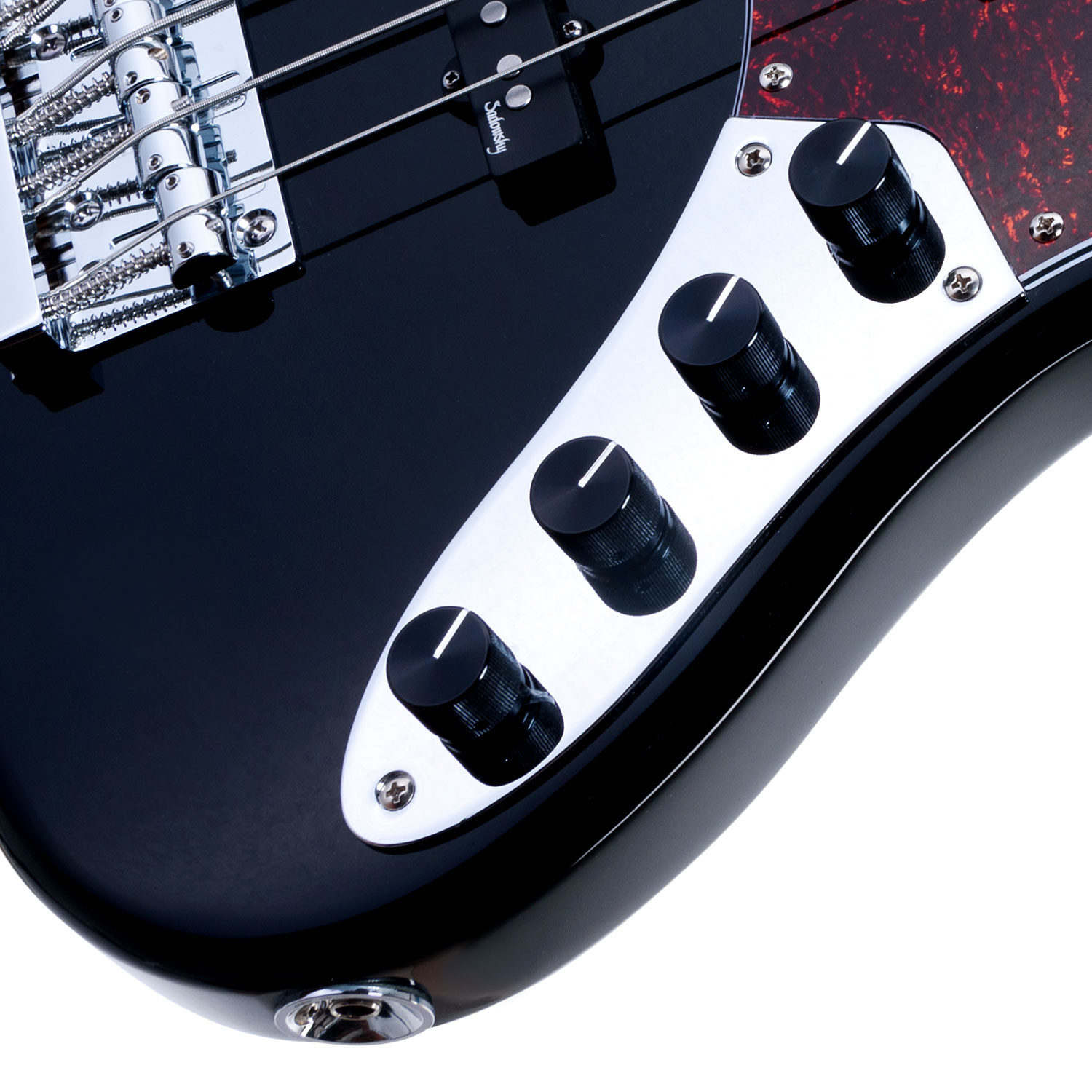 MetroExpress JJ Bass 4 Fretless Lines Vintage Blac
