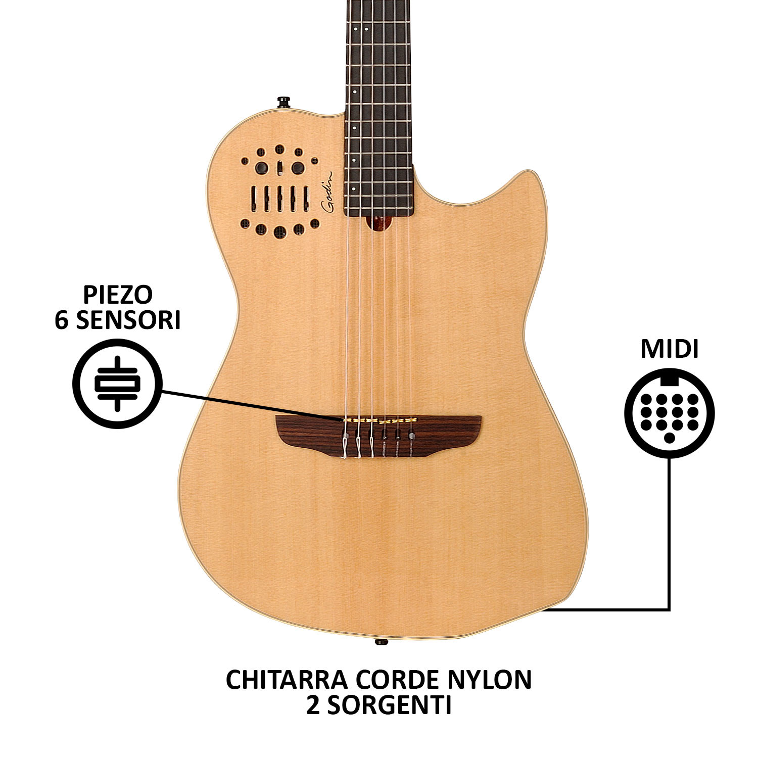 Multiac Nylon String Synth Access 2 Voice Natural
