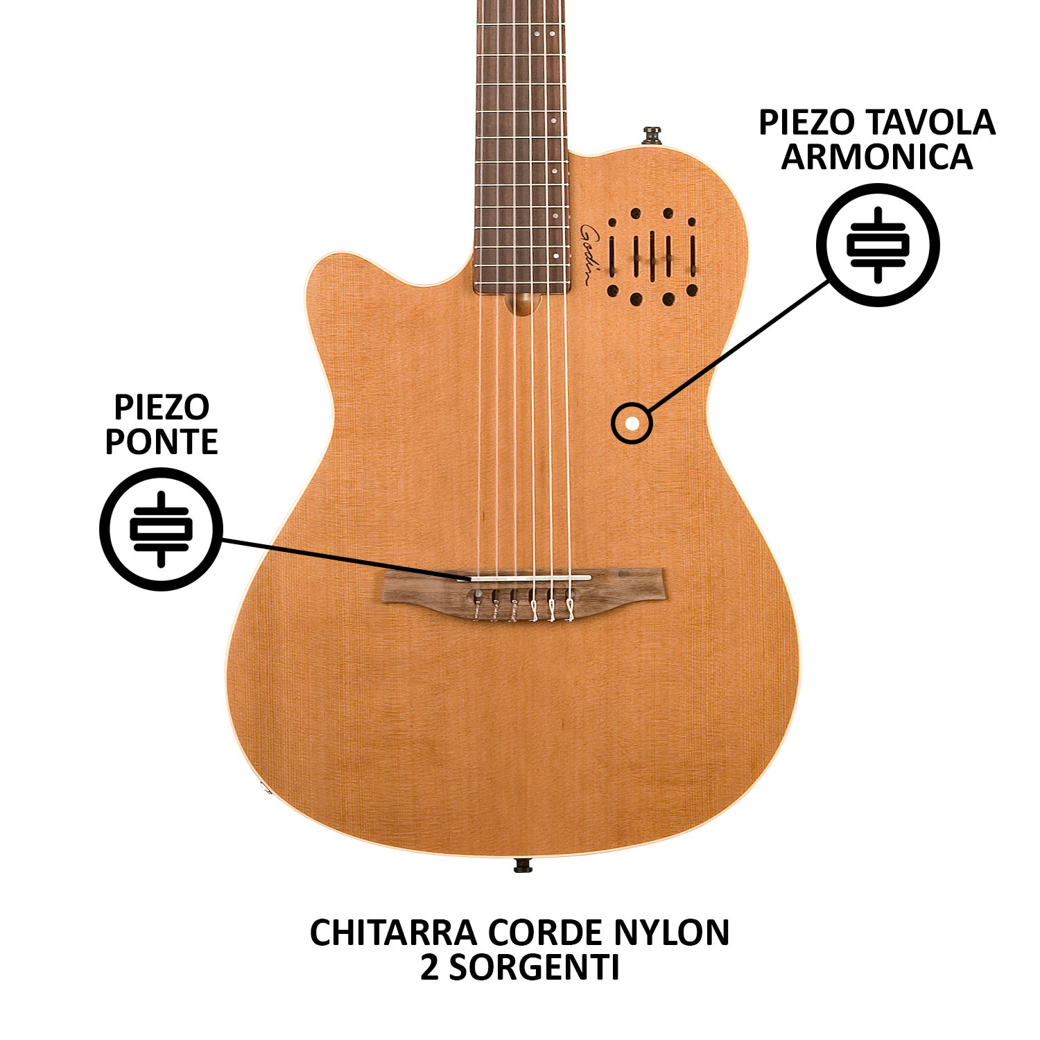 Multiac Nylon Encore Natural SG Left