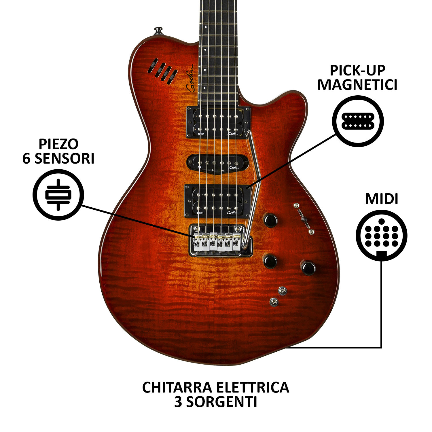 xtSA Synth Access 3 Voice Light Burst Flame