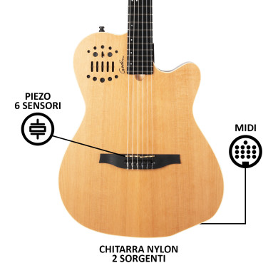 ACS Slim Nylon Synth Access 2 Voice Natural SG