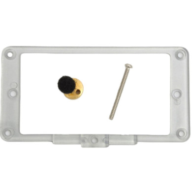 Mounting Ring Humbucker/P90 Neck Silver