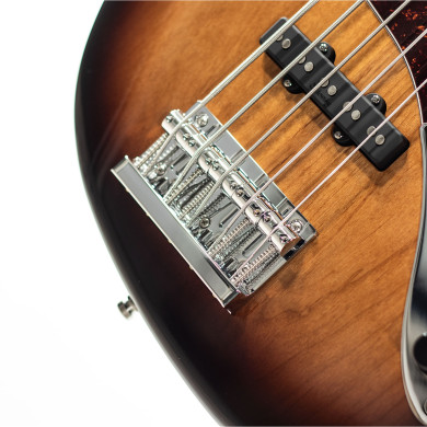 MetroLine JJ Bass 5 24 Single Cut Vintage Sunburst