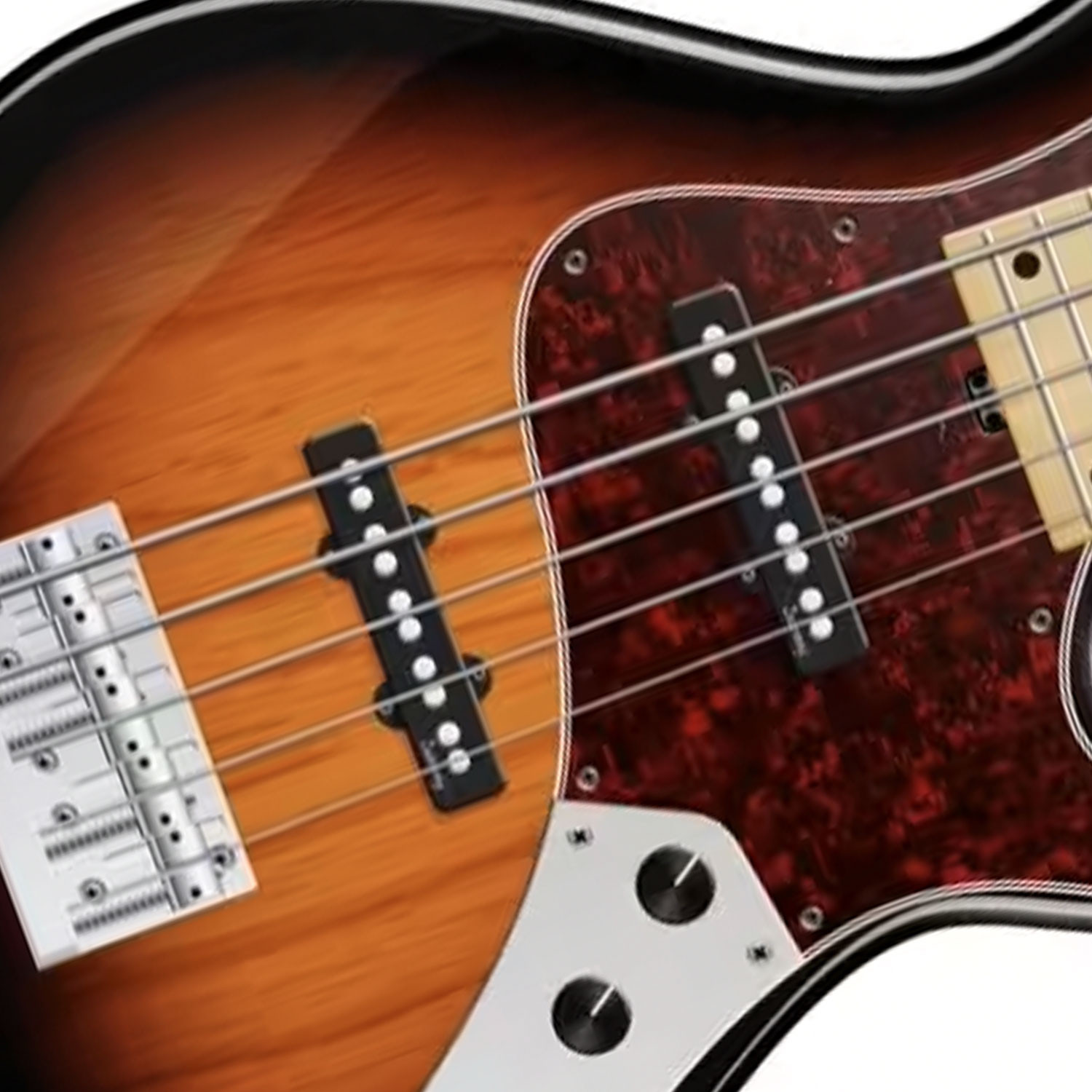 MetroLine JJ Bass 5 24 Single Cut Vintage Sunburst