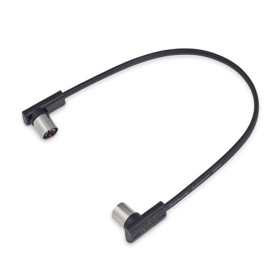 Flat Patch Midi Cable Black 30cm