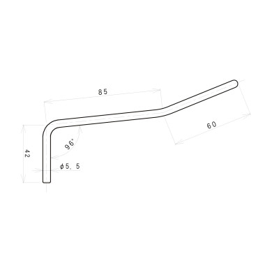 Leva Tremolo 5,5mm baionetta Lefty Chrome