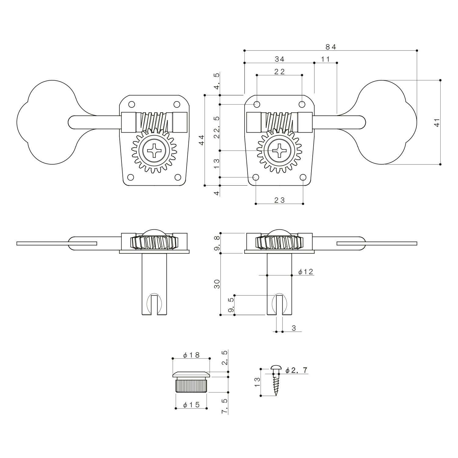 Meccanica Basso 1R Nickel
