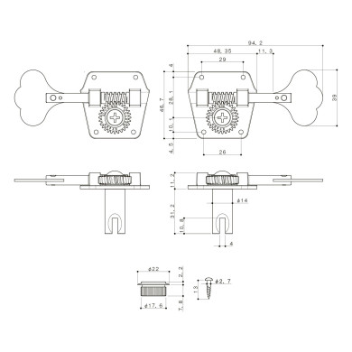 Meccaniche Basso 4L Black Chrome