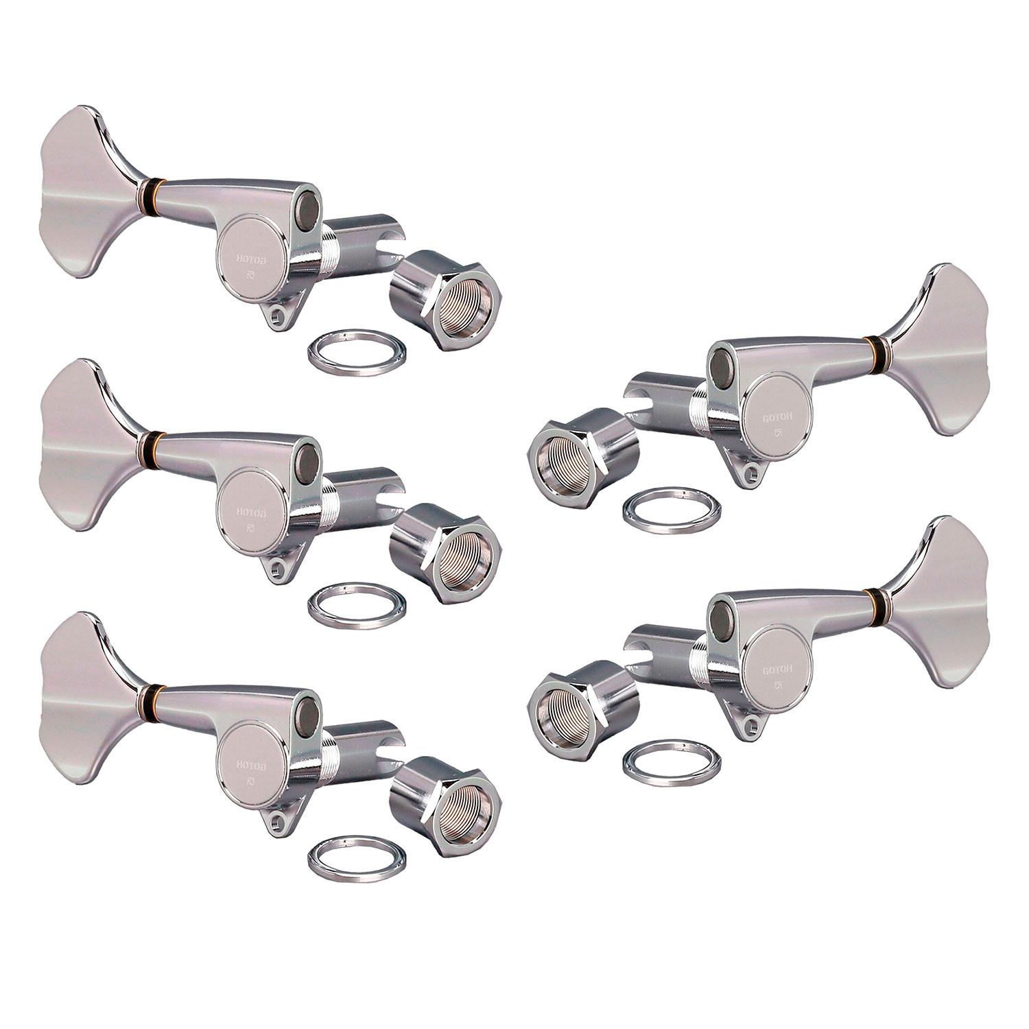 Meccaniche Basso 3L+2R Chrome
