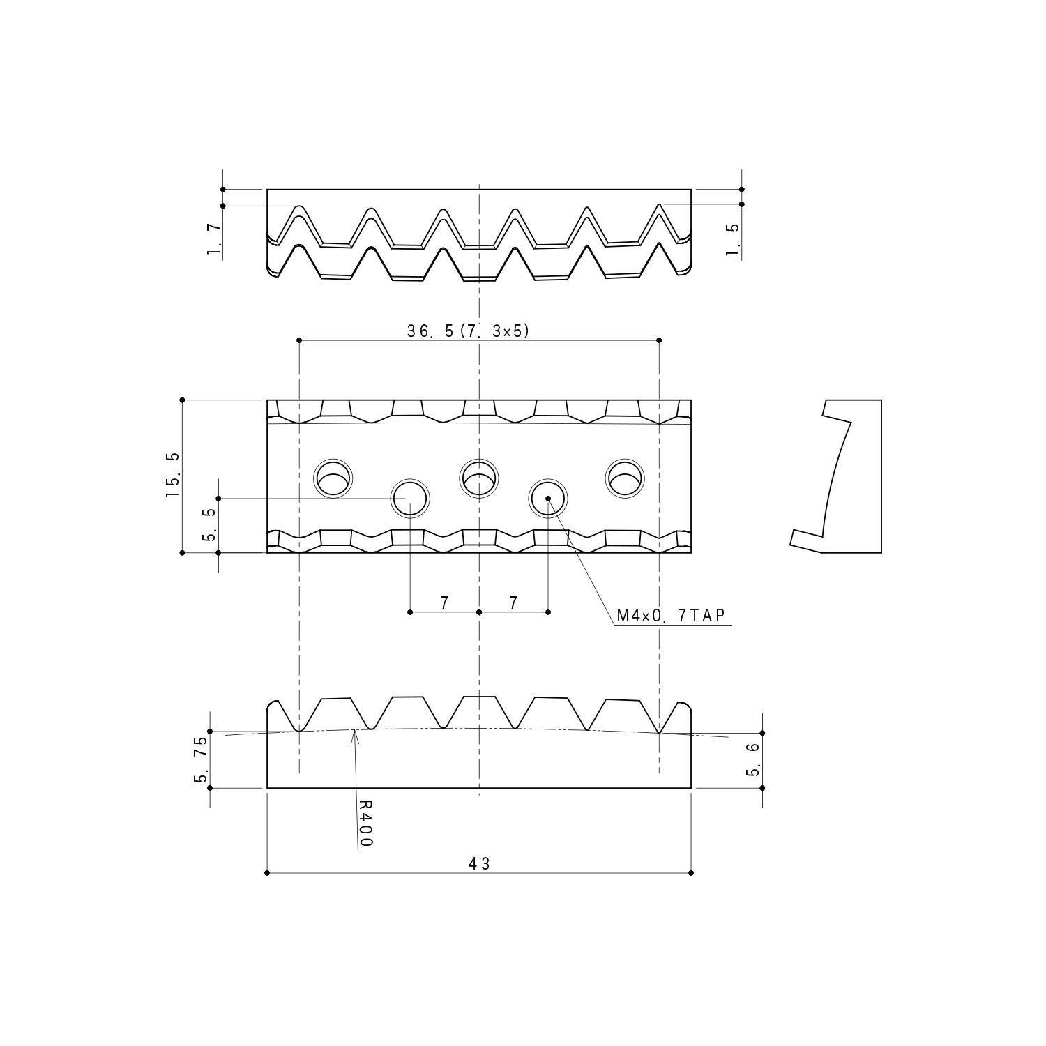 Locking Nut 6 Corde Chrome