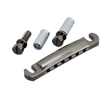 Stop Tailpiece 6 Corde Black Chrome