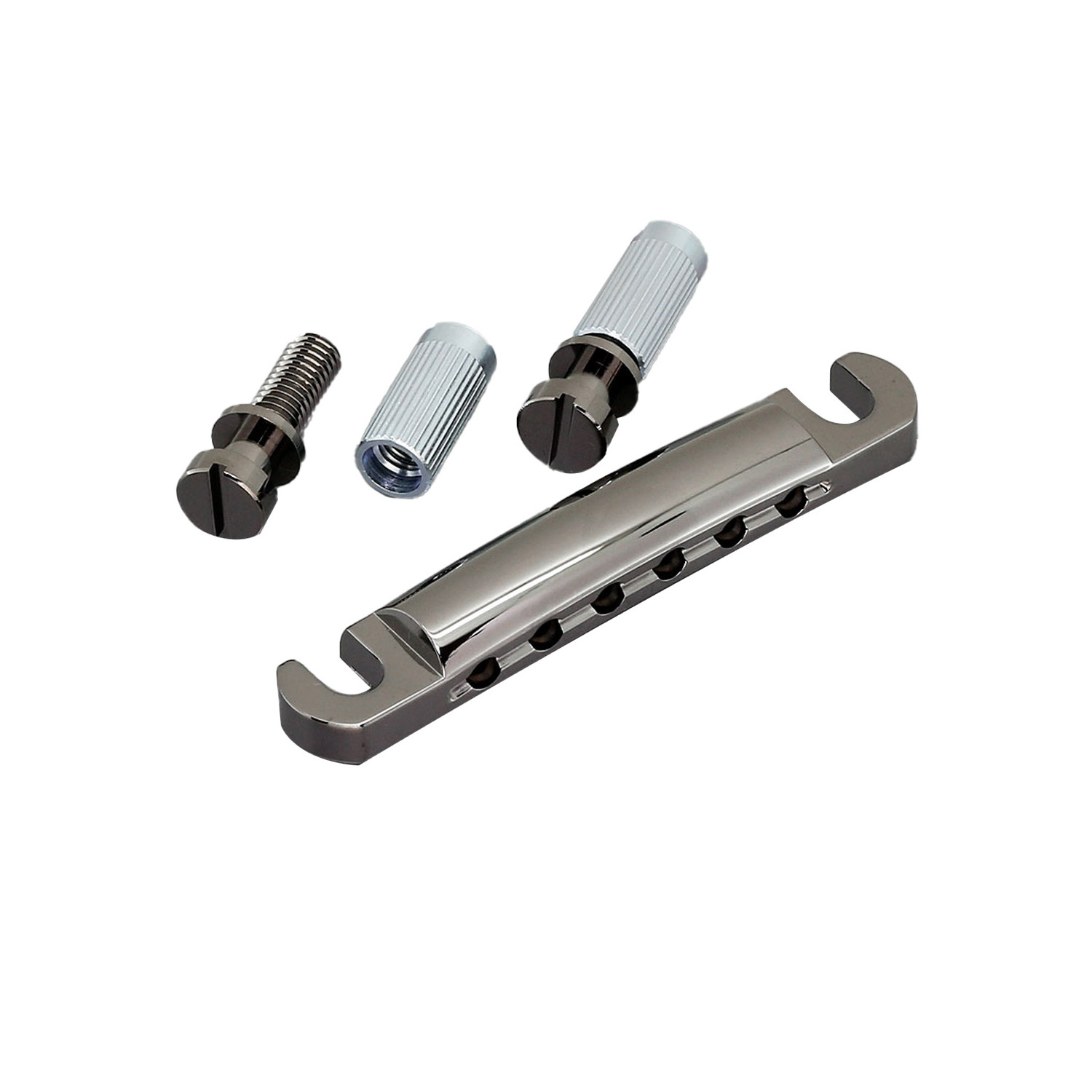 Stop Tailpiece 6 Corde Black Chrome