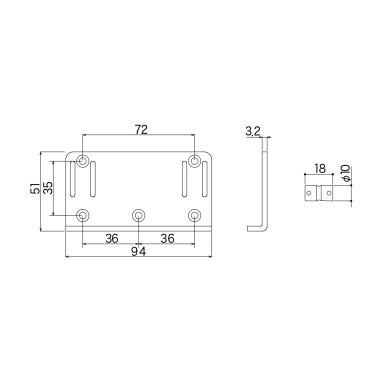 Ponte Basso 5 Corde Black