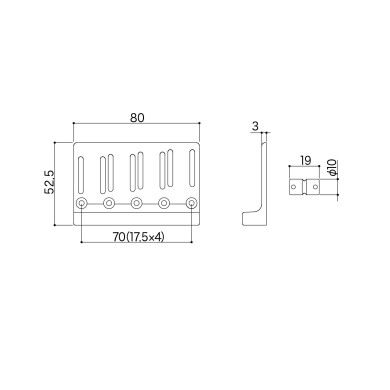 Ponte Basso 4 Corde Black Chrome