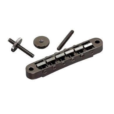 Ponte Fisso TOM Style 6 Corde Black Chrome