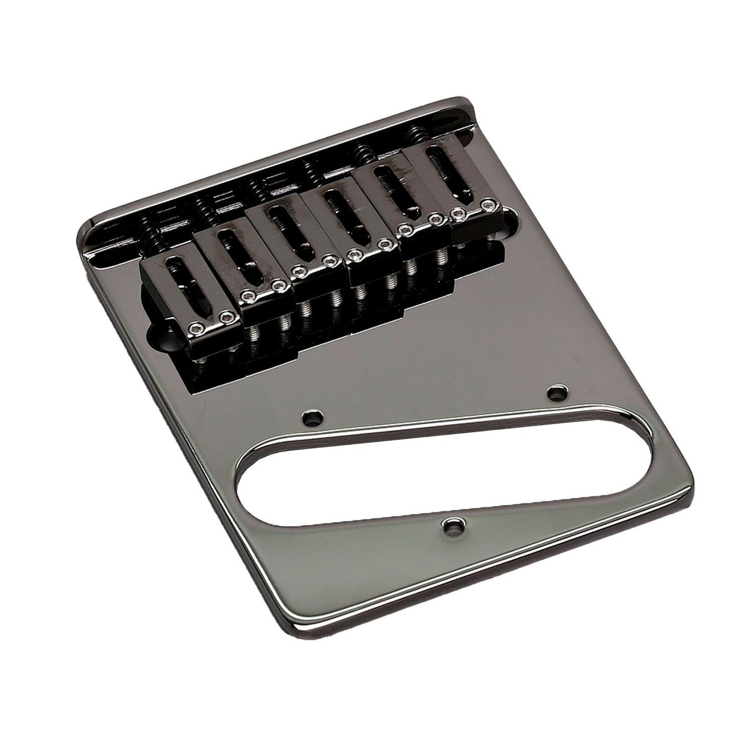 Ponte Fisso Tele Style 6 Corde Black Chrome