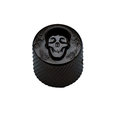 Potentiometer Knob 19mm Skull Black