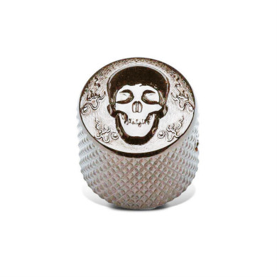 Potentiometer Knob 19mm Skull Chrome