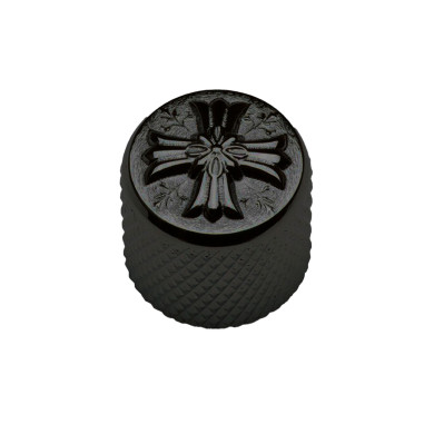 Potentiometer Knob 19mm Cross Black