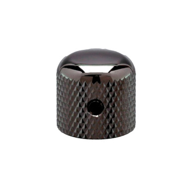 Potentiometer Knob 19mm Black Chrome