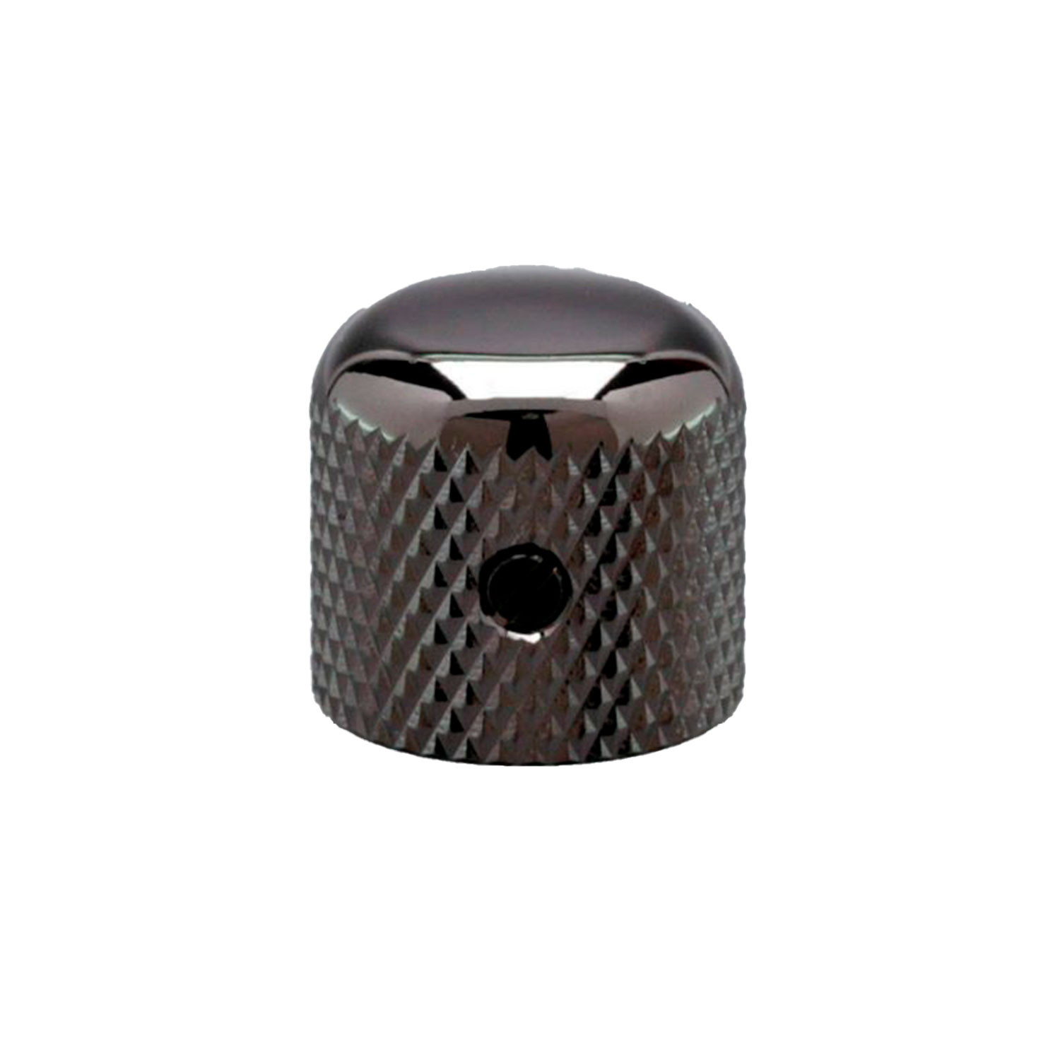 Potentiometer Knob 19mm Black Chrome