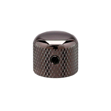 Potentiometer Knob 19mm Black Chrome