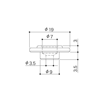 String Retainer 3,5mm Basso Chrome
