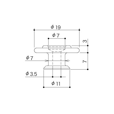 String Retainer 7,0mm Basso Chrome