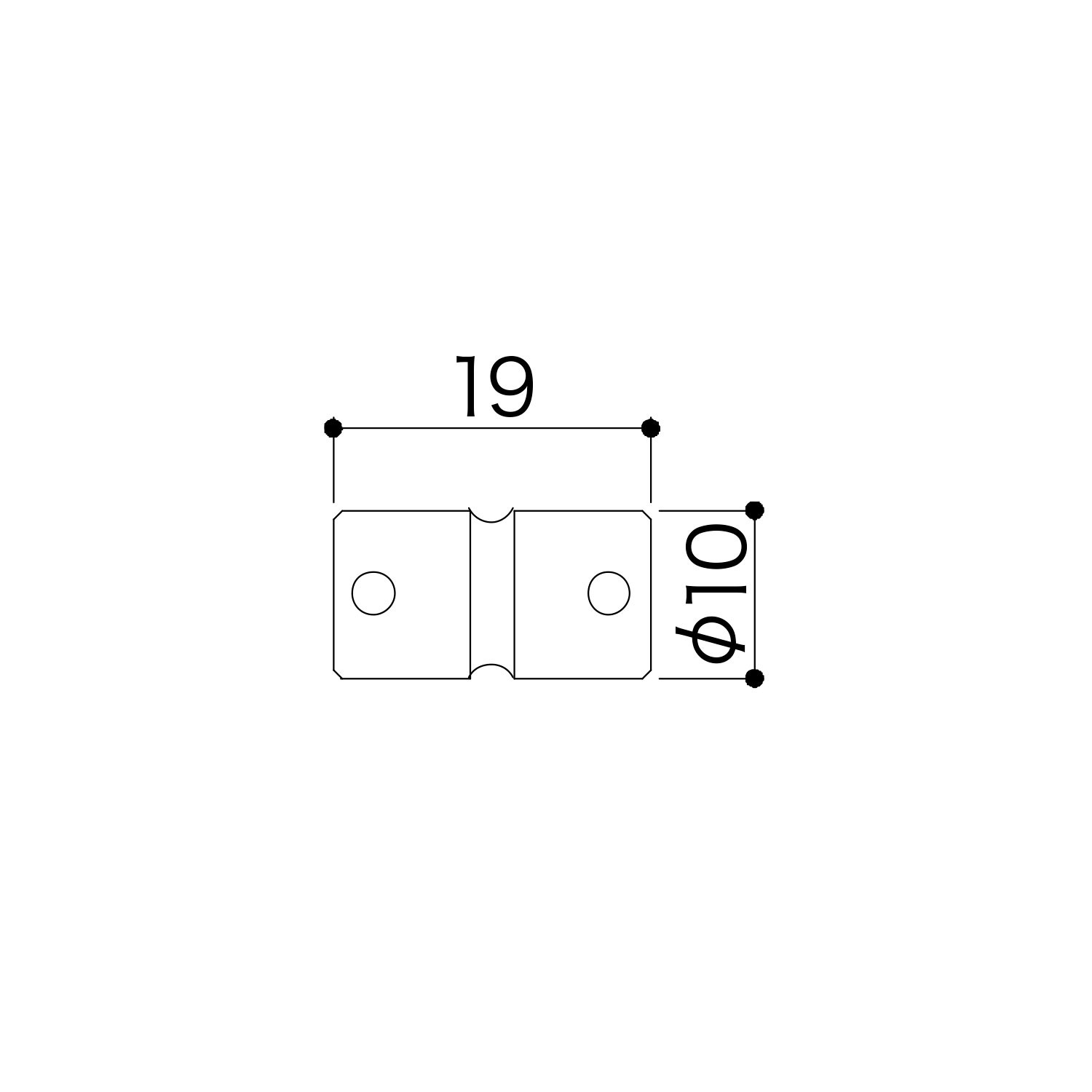 Selletta Brass 201B-4 Black Chrome Set 4pcs