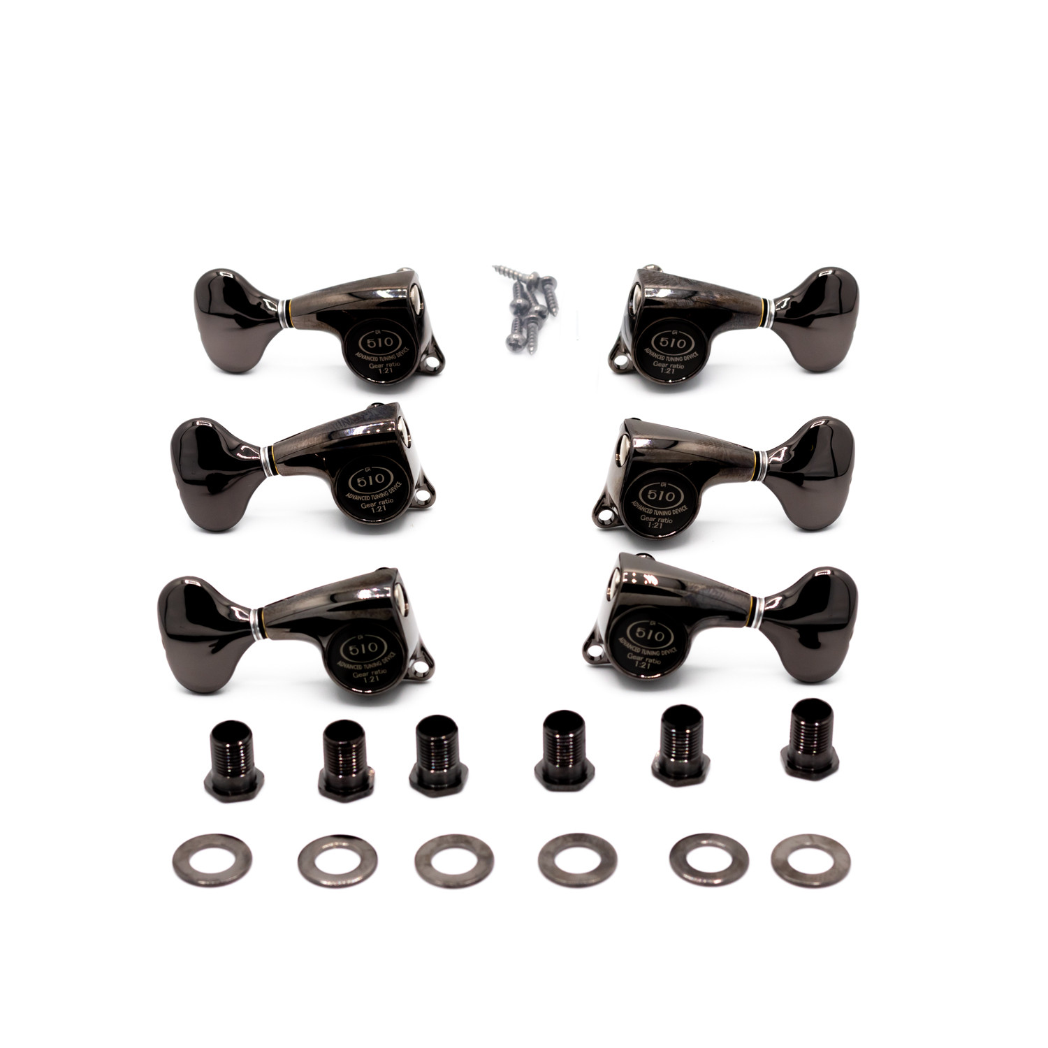 Meccaniche Standard 3L+3R Black Chrome