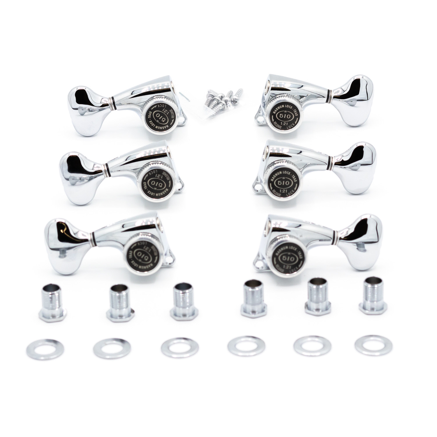 Meccaniche Locking 3L+3R Chrome