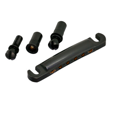 Stop Tailpiece 6 Corde Black