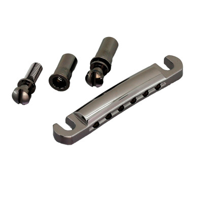 Stop Tailpiece 6 Corde Black Chrome