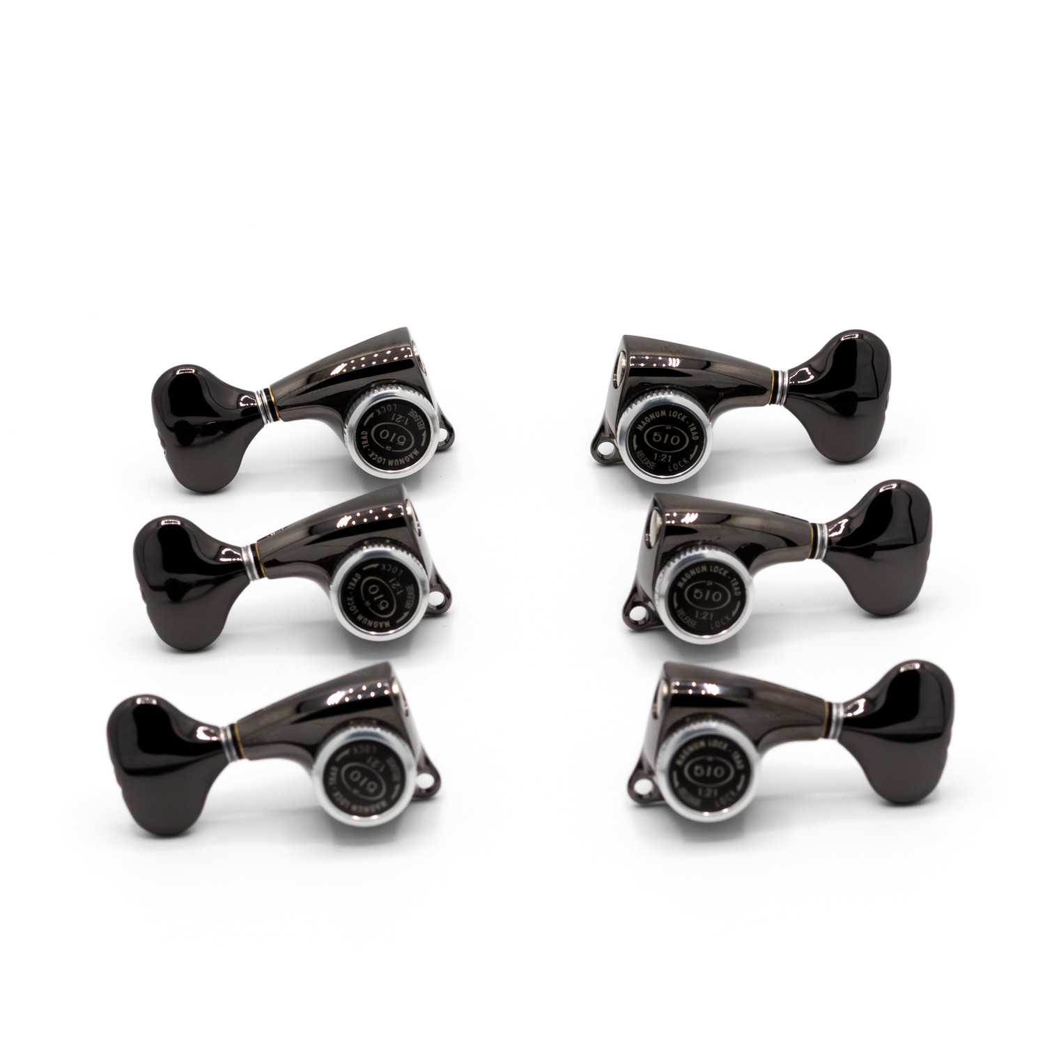 Meccaniche Locking 3L+3R Black Chrome