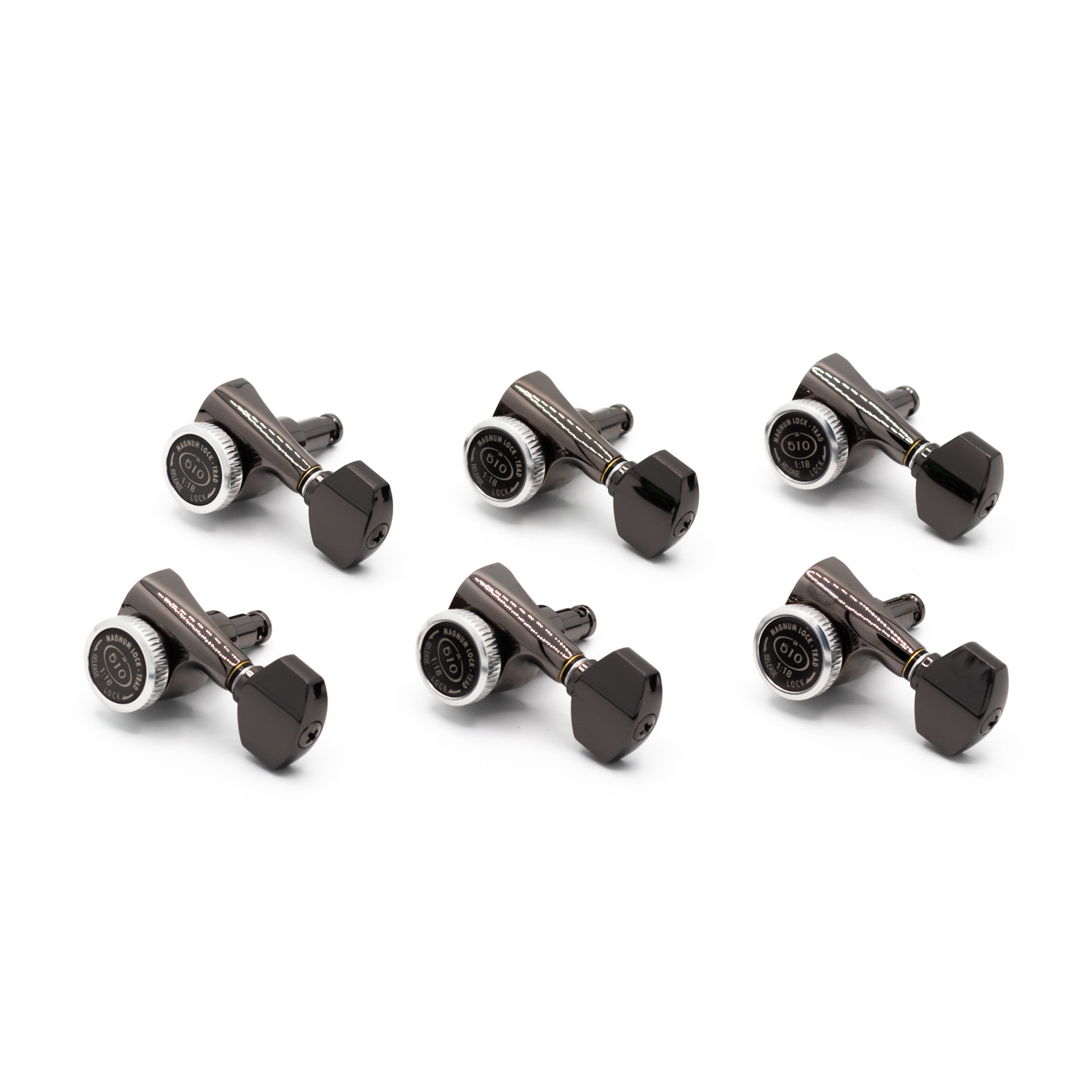 Meccaniche Locking 6L Black Chrome