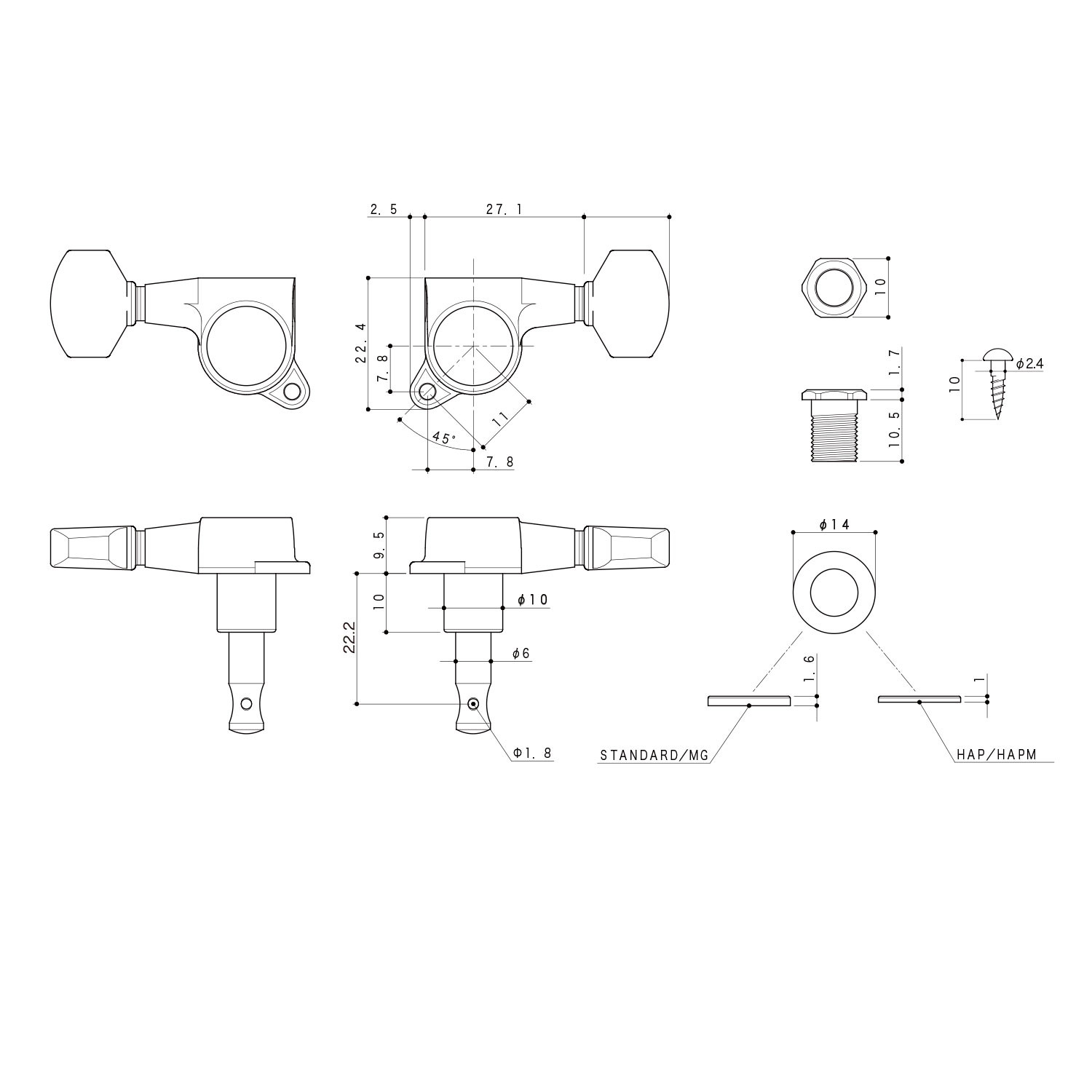 Meccaniche Standard 6L Gold